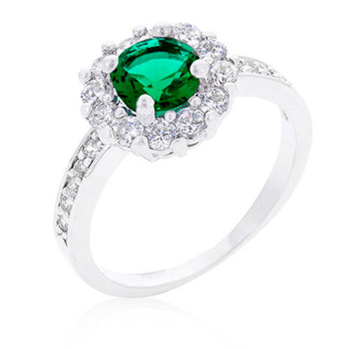 Bella Birthstone Engagement Ring in Green *USA IMPORT*